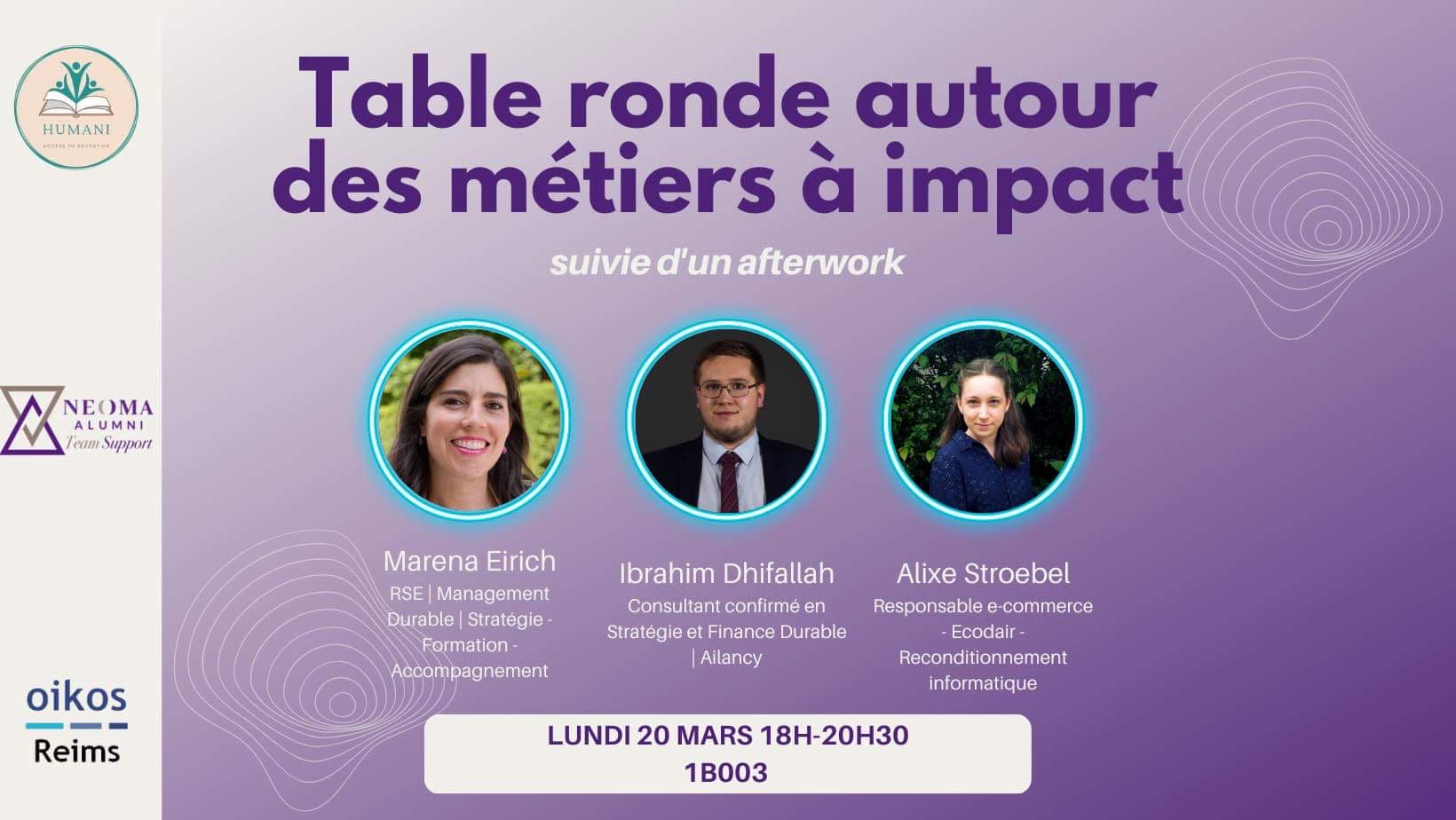 Table Ronde Métiers À Impacts Cover
