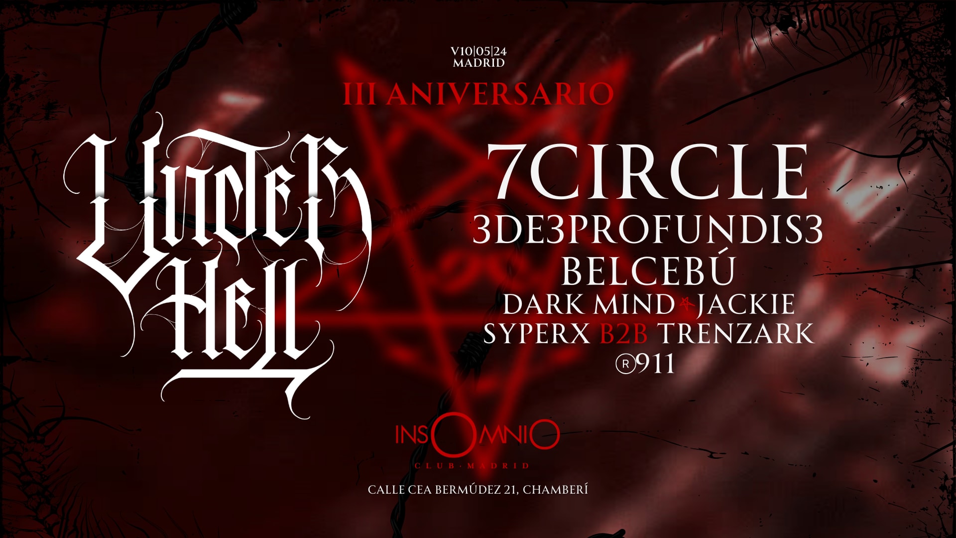 Under Hell III Aniversario Cover