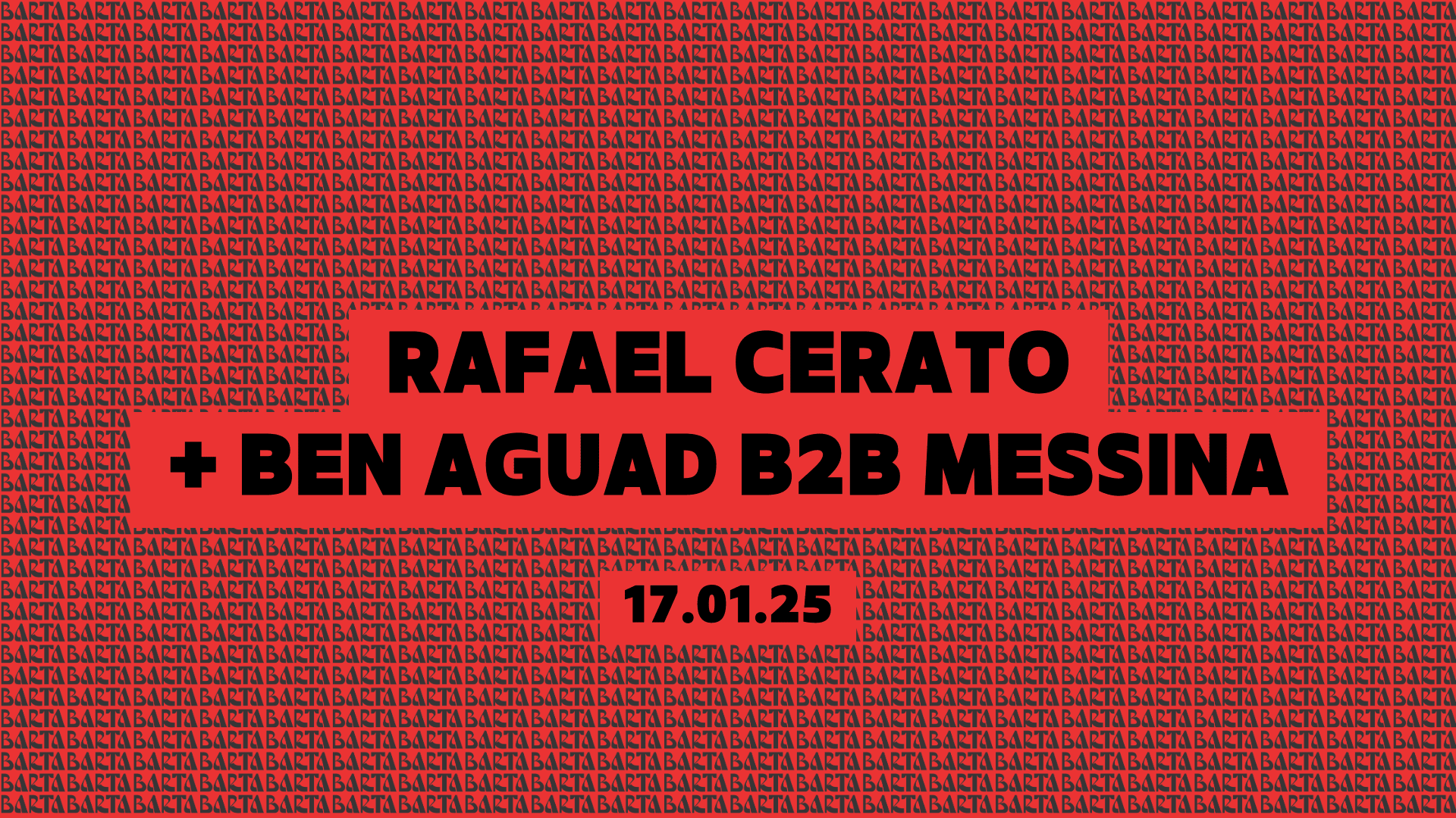 Rafael Cerato + L'amorosso B2b Messina - Vendredi 17/01/25 Cover