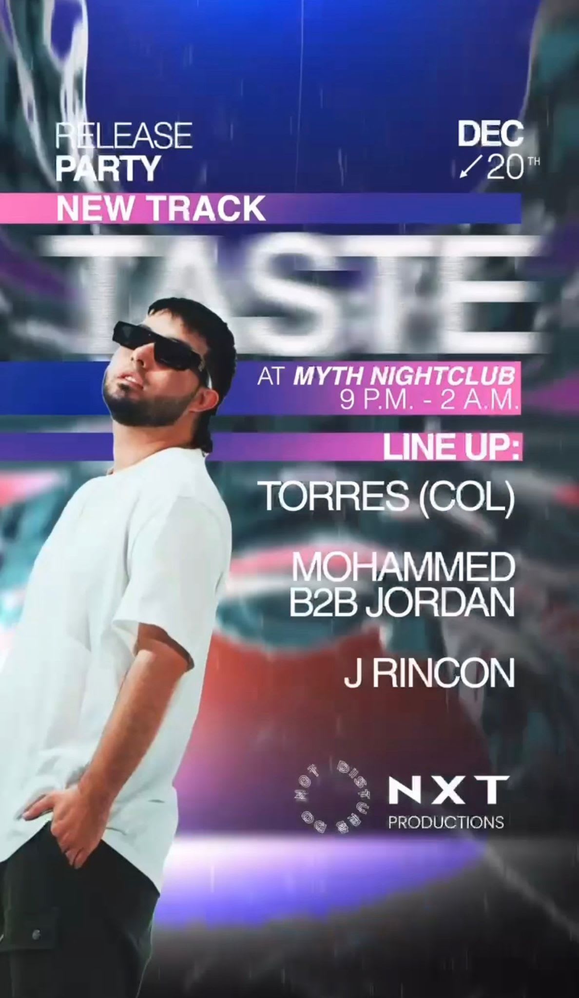 Release Party – New Track Taste Cover