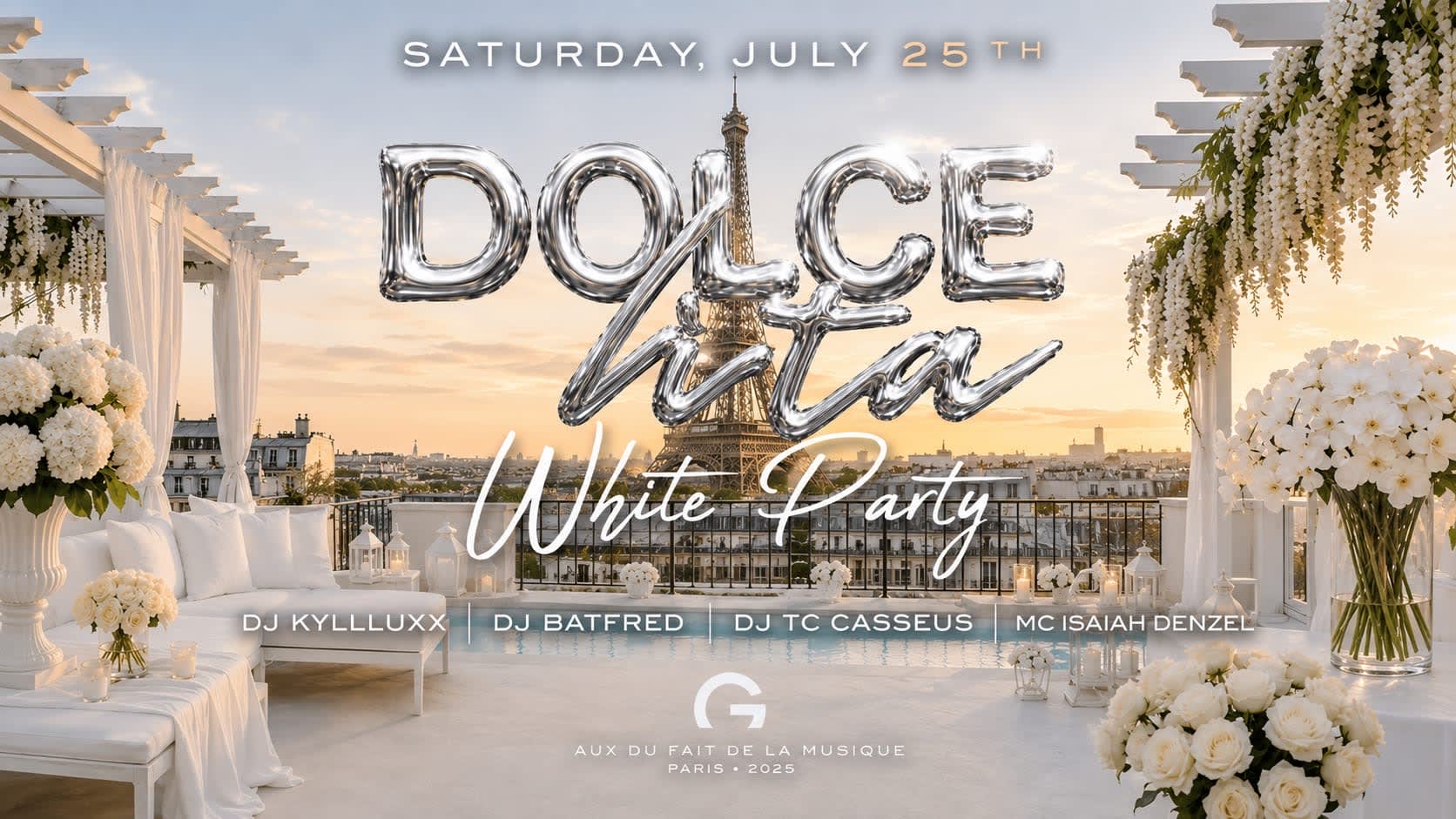 Dolcevita "Terraza" White Party Cover