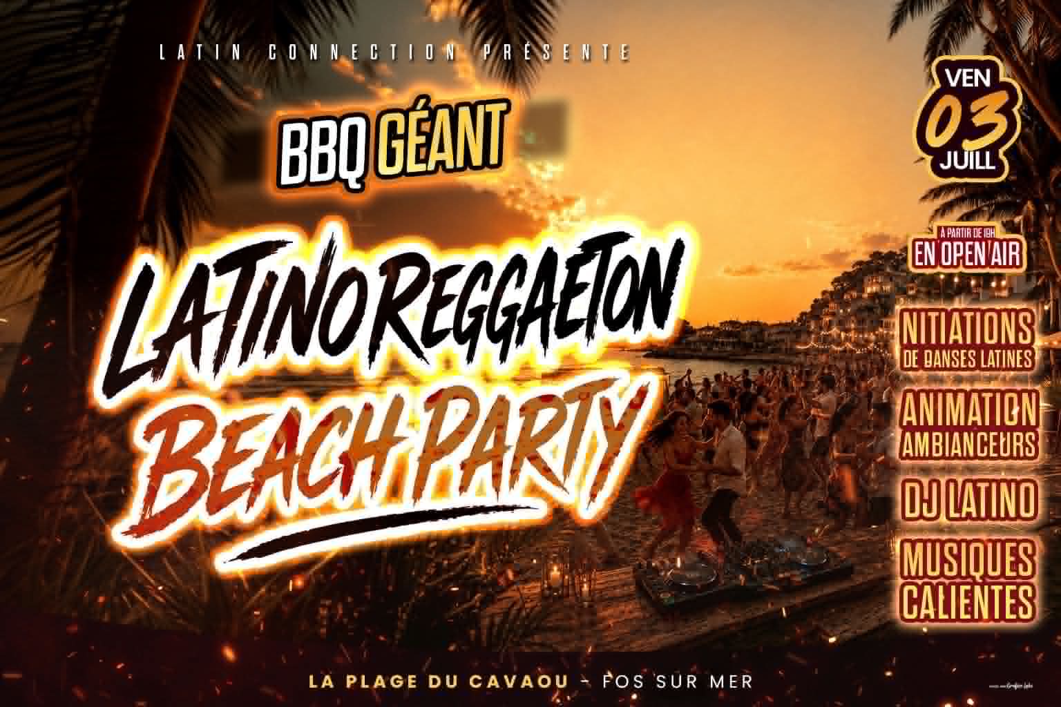 Bbq Geant Latino Reggaeton Beach Party Cover