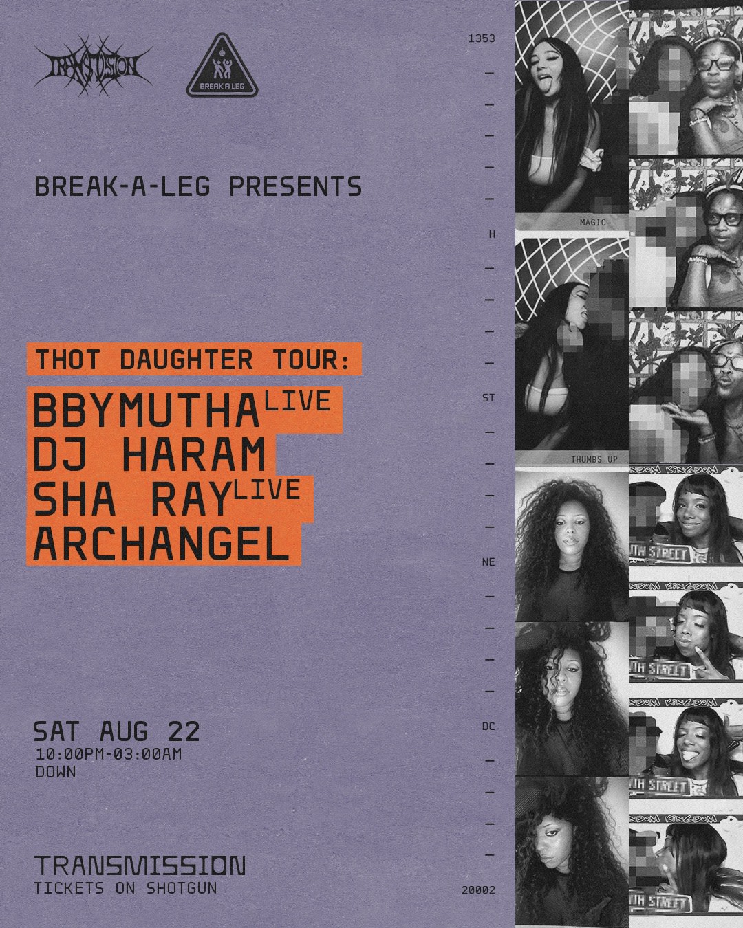 Thot Daughter Tour: Archangel, Bbymutha, Dj Haram, & Sha Ray Cover