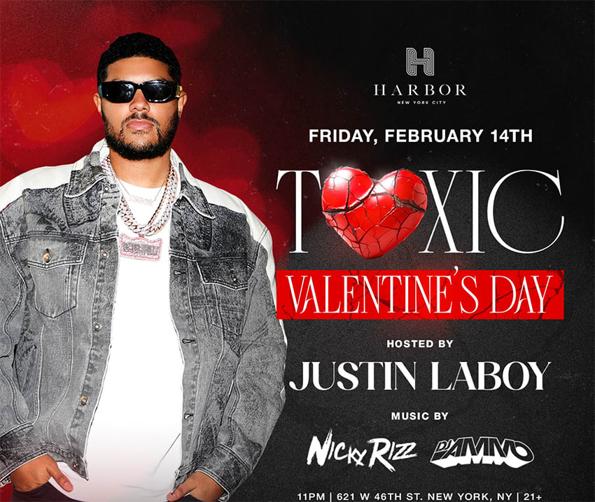 Harbor Nyc Valentines Day Party With Justin Laboy 2025 Cover