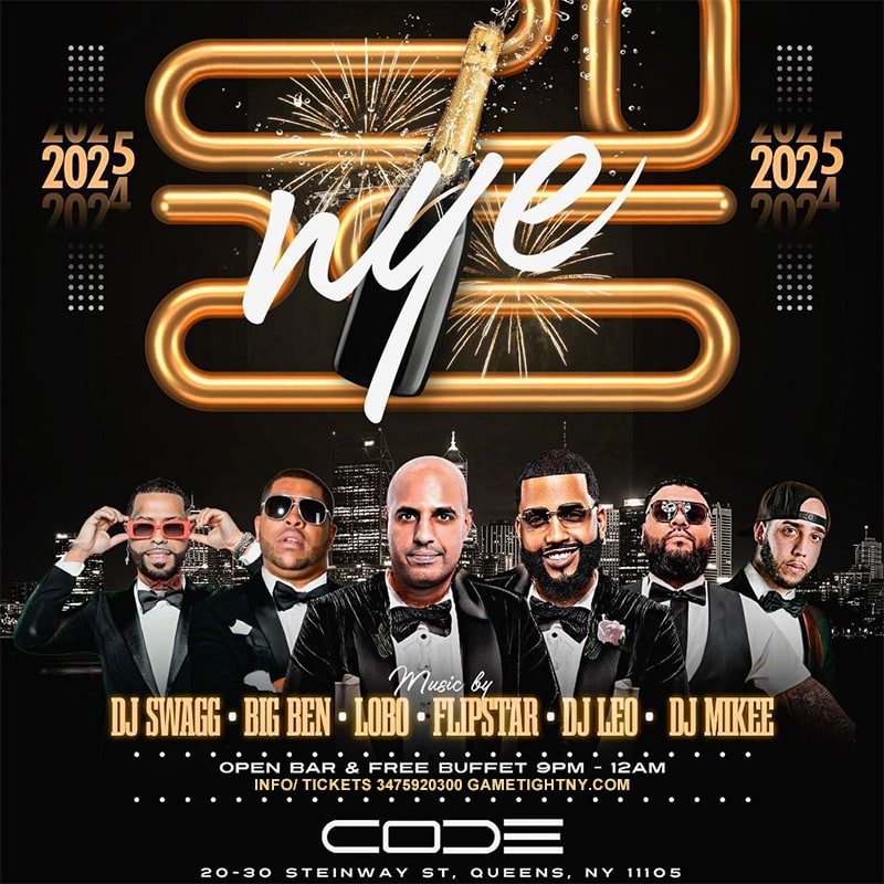 Code Astoria New Years Eve Party 2025 Cover