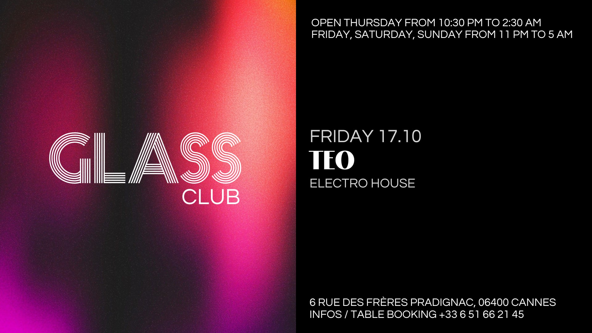 Glass Club Reçoit Teo Cover
