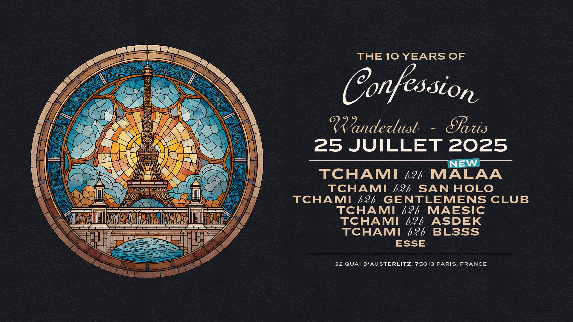 The 10 Years Of Confession W/ Tchami, Malaa, San Holo & More Cover