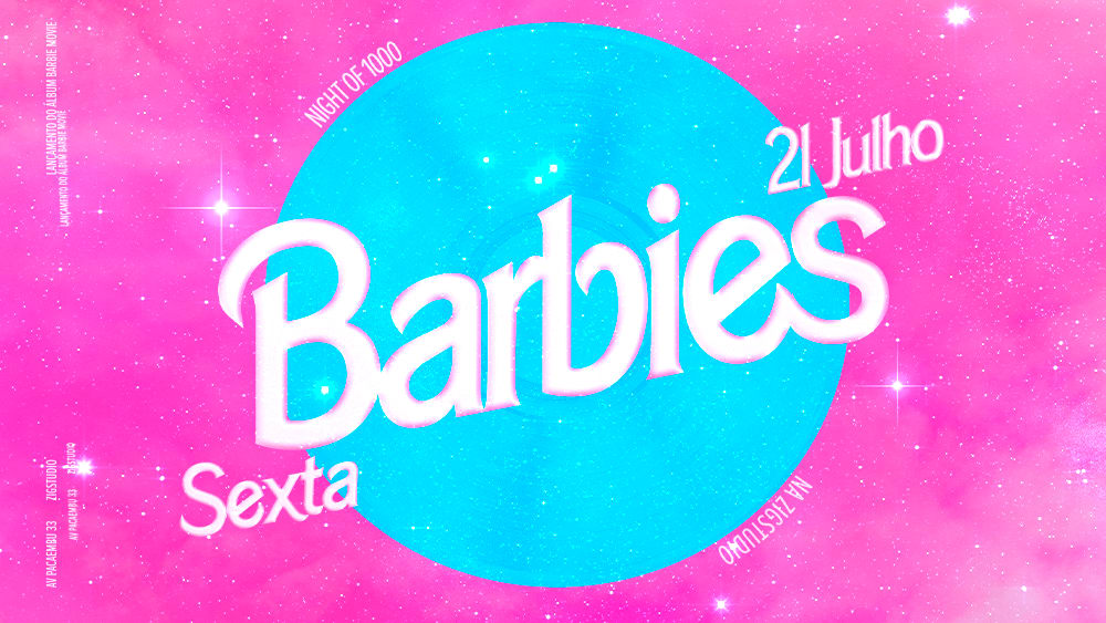 Night Of 1000 Barbies 21/7: Lançamento Álbum Cover