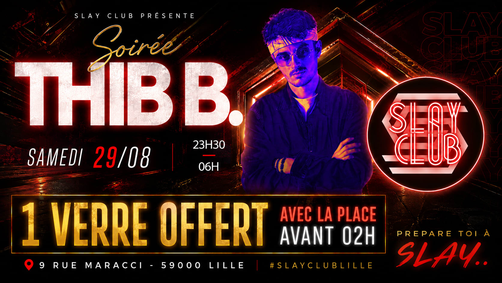 Slay Club - Dj Thib B 29/08 Cover