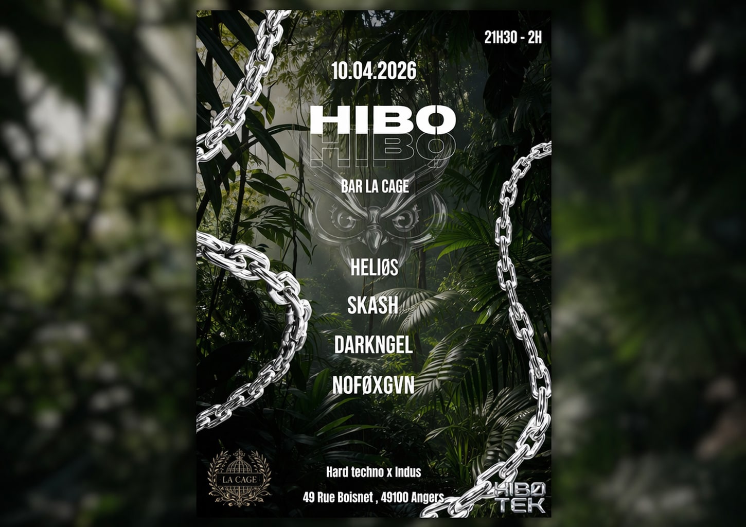 Hibo La Cage Cover