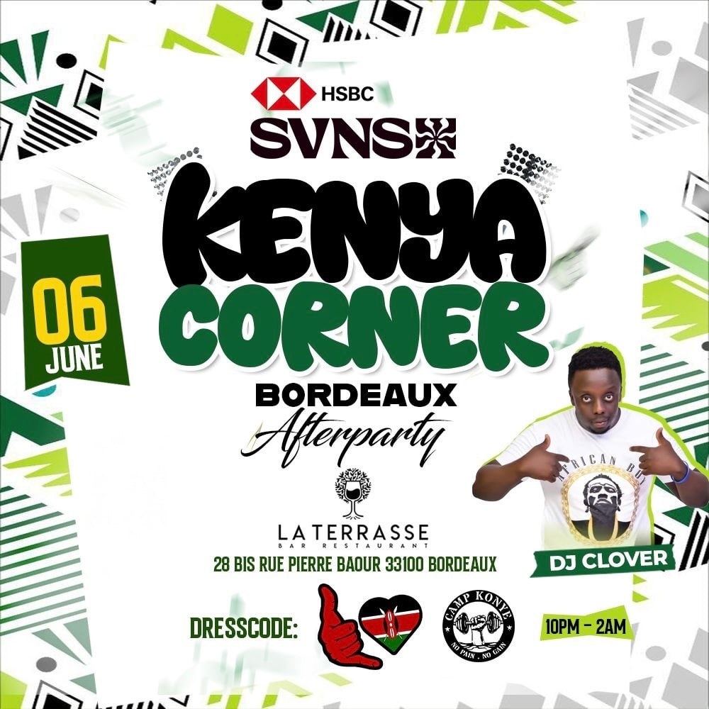 Kenya Corner Bordeaux Rugby7s Afterparty Cover