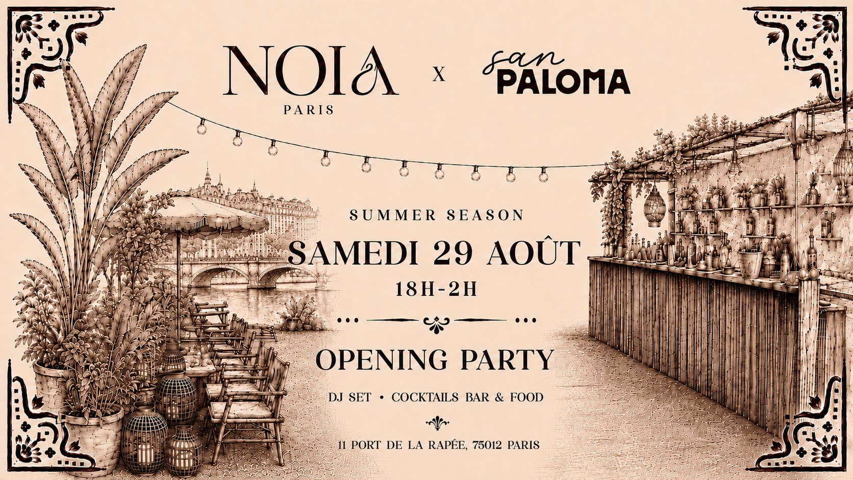 Noïa Open Air | Opening Party | 29/08 Cover