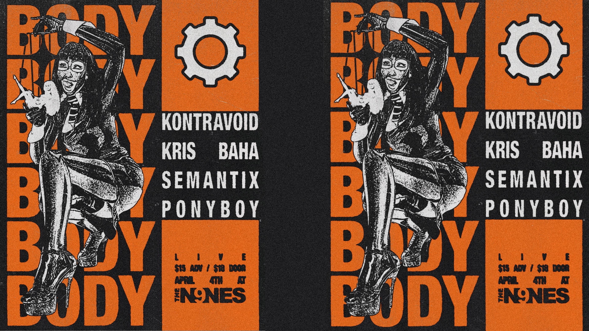 Kontravoid & Kris Baha @ Nines Bar Cover