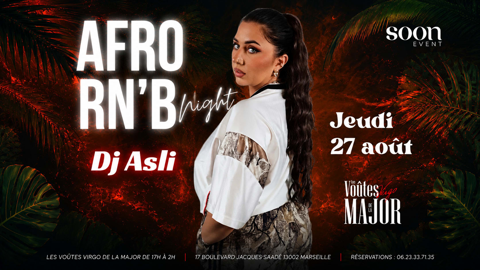 Afro & Rn’B Vibes - Dj Asli - Entrée Gratuite Cover