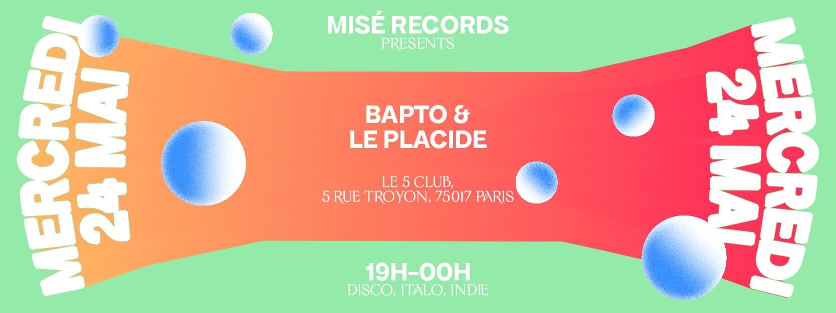 5 Club X Misé Record Cover