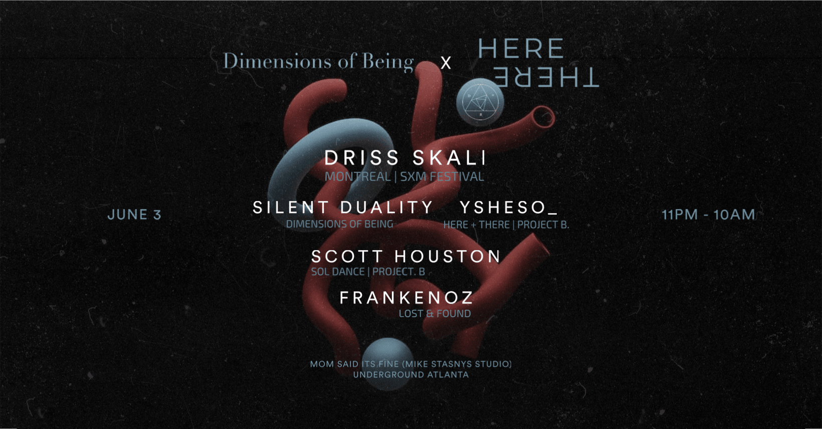 Dimensions Of Being X Here + There Present Driss Skali Cover