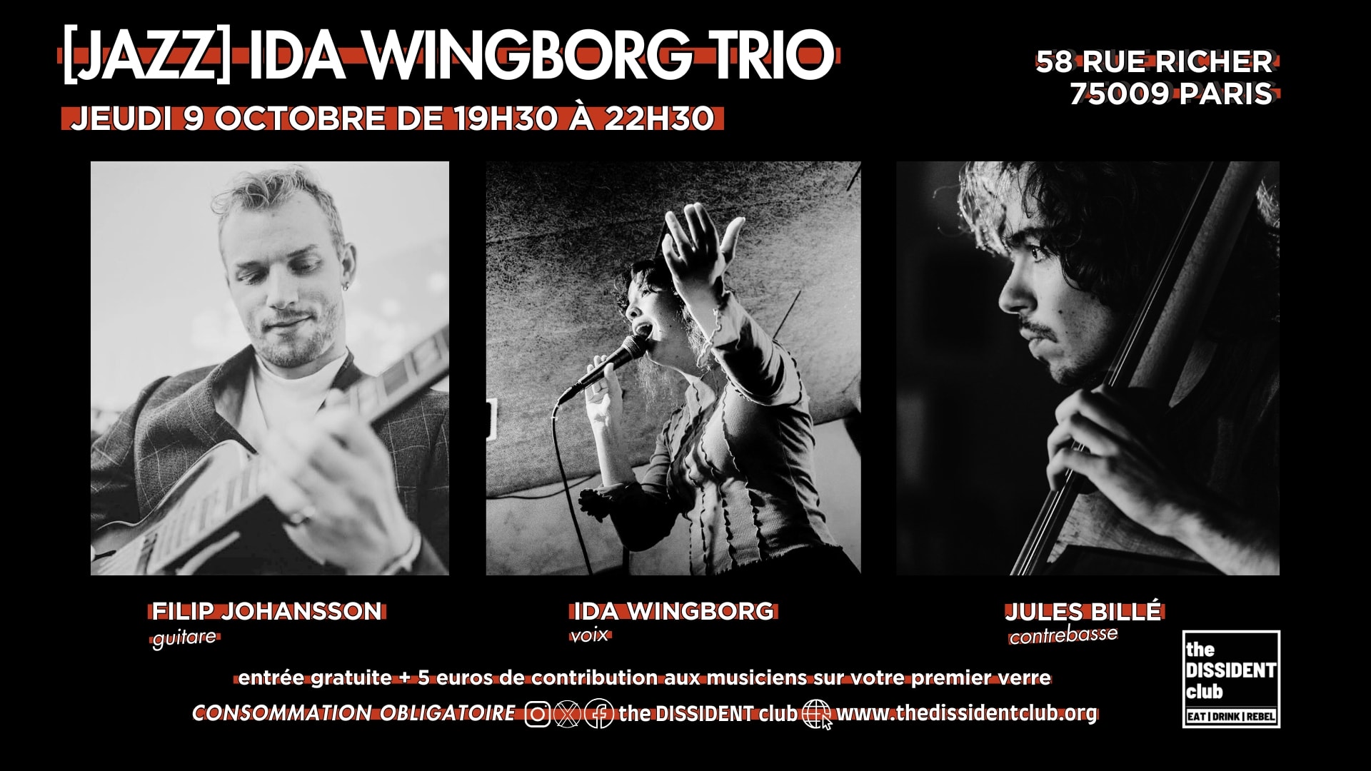 [Jazz] Ida Wingborg Trio Cover