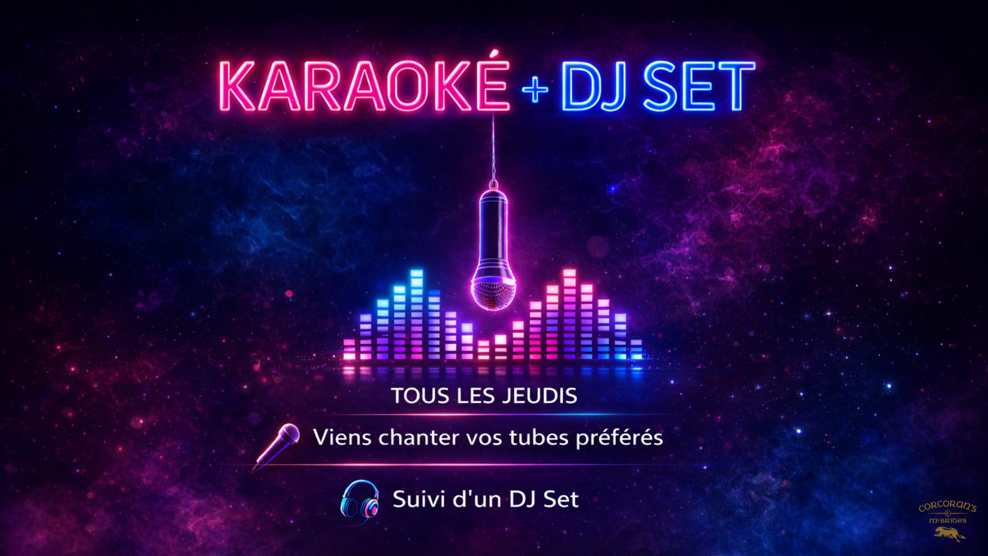 Jeudi 5 Mars — Karaoké + Dj Set Cover