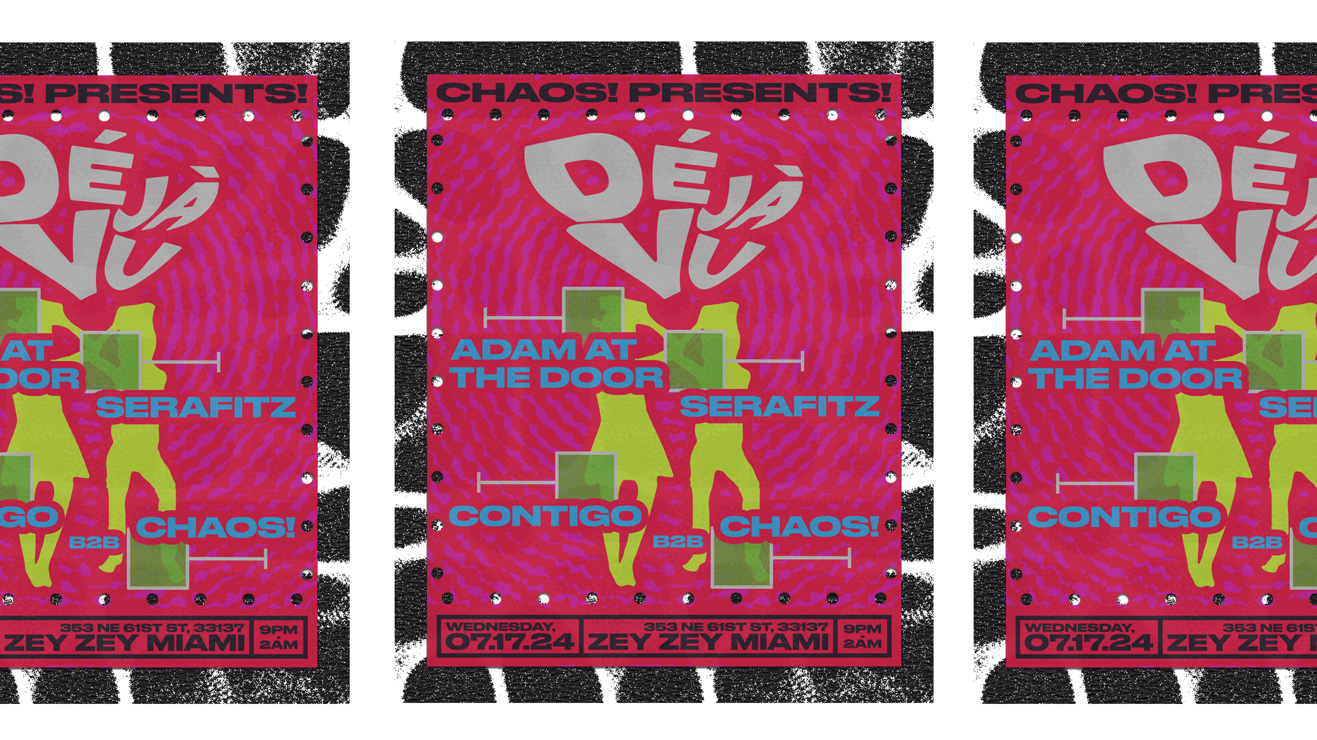 Déjá Vu: Serafitz, Adam At The Door, Chaos! B2b Contigo Cover