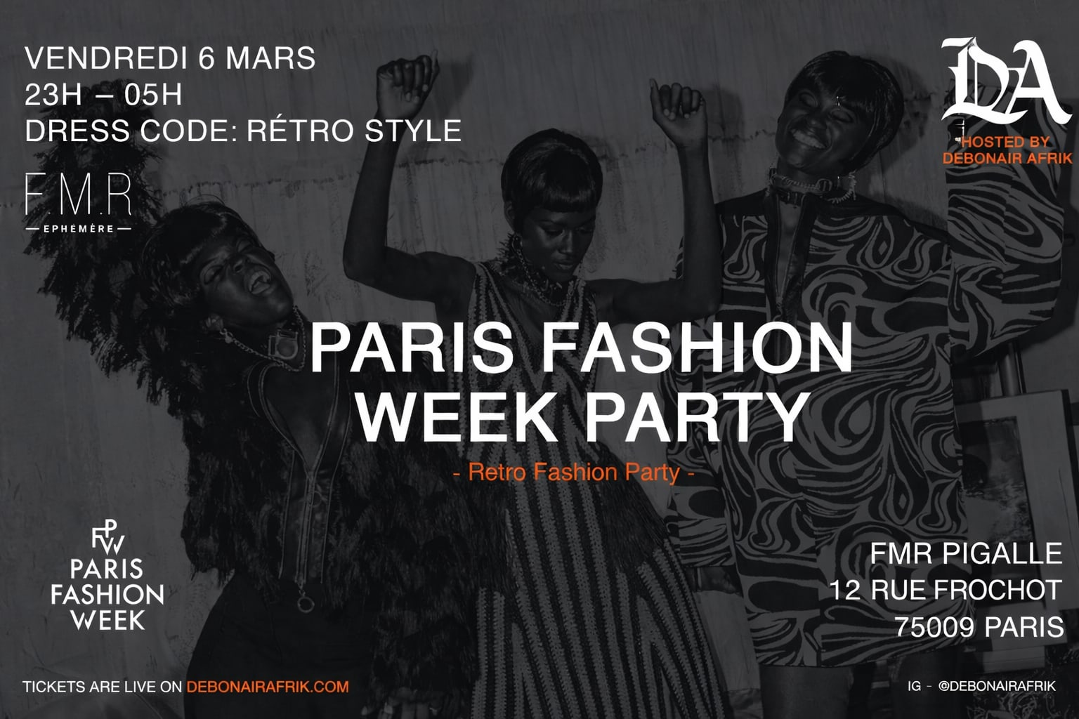 Debonair Afrik - Paris Fashion Week Party Cover
