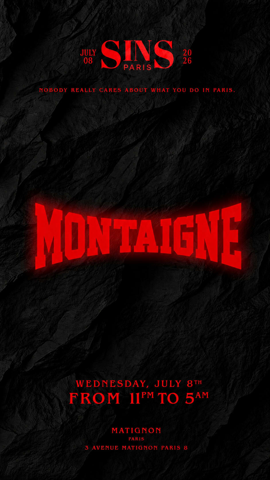 Sins Invite Montaigne 15/07 Cover