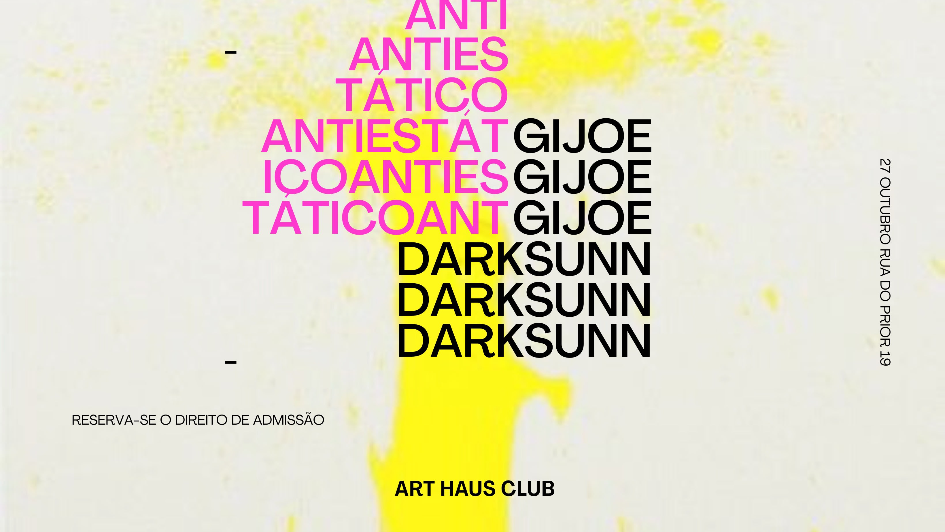Antiestático - Gijoe | Darksunn - Art Haus Club Cover