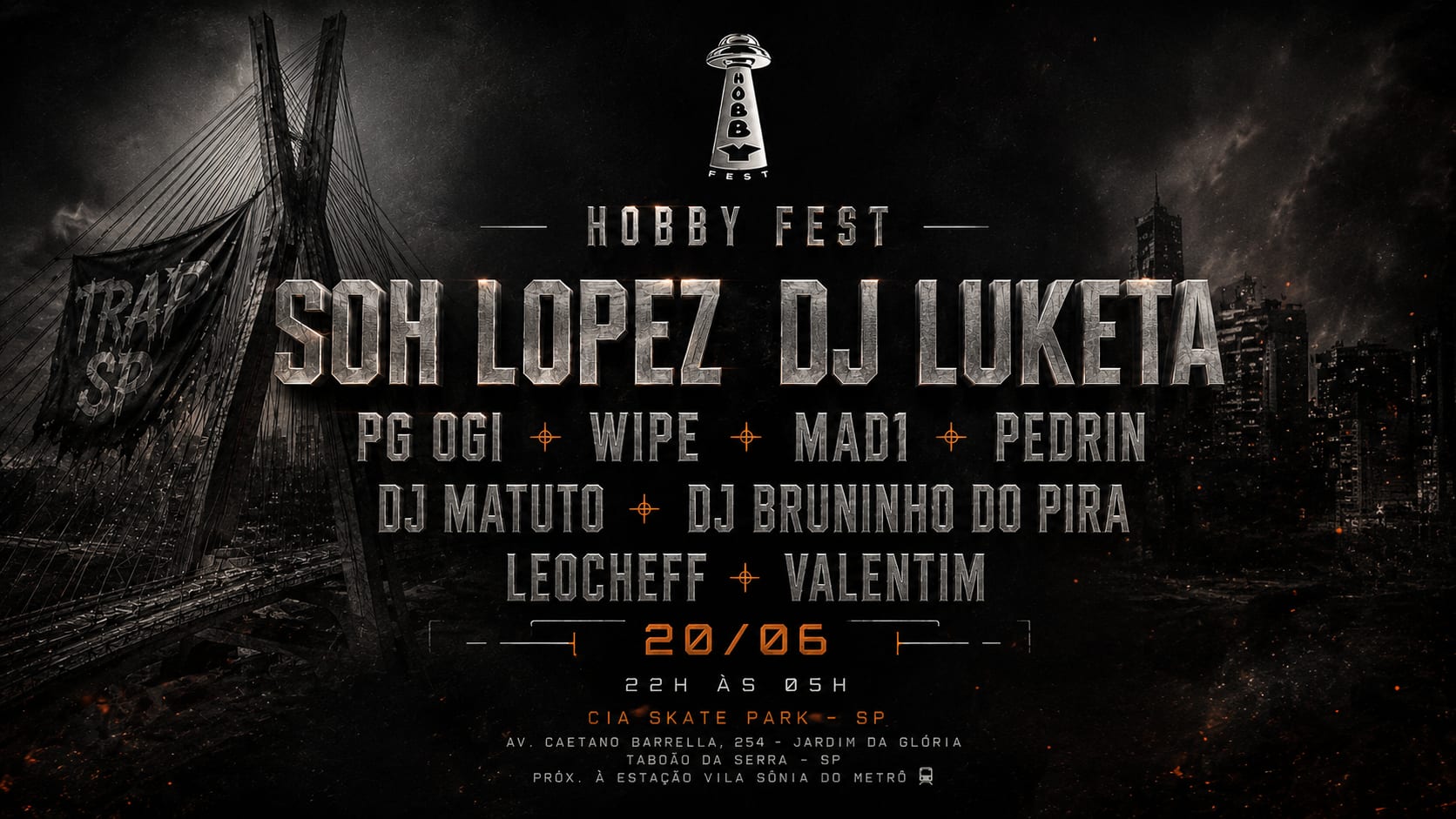Hobby Fest Apresenta Soh Lopez & Dj Luketa Cover