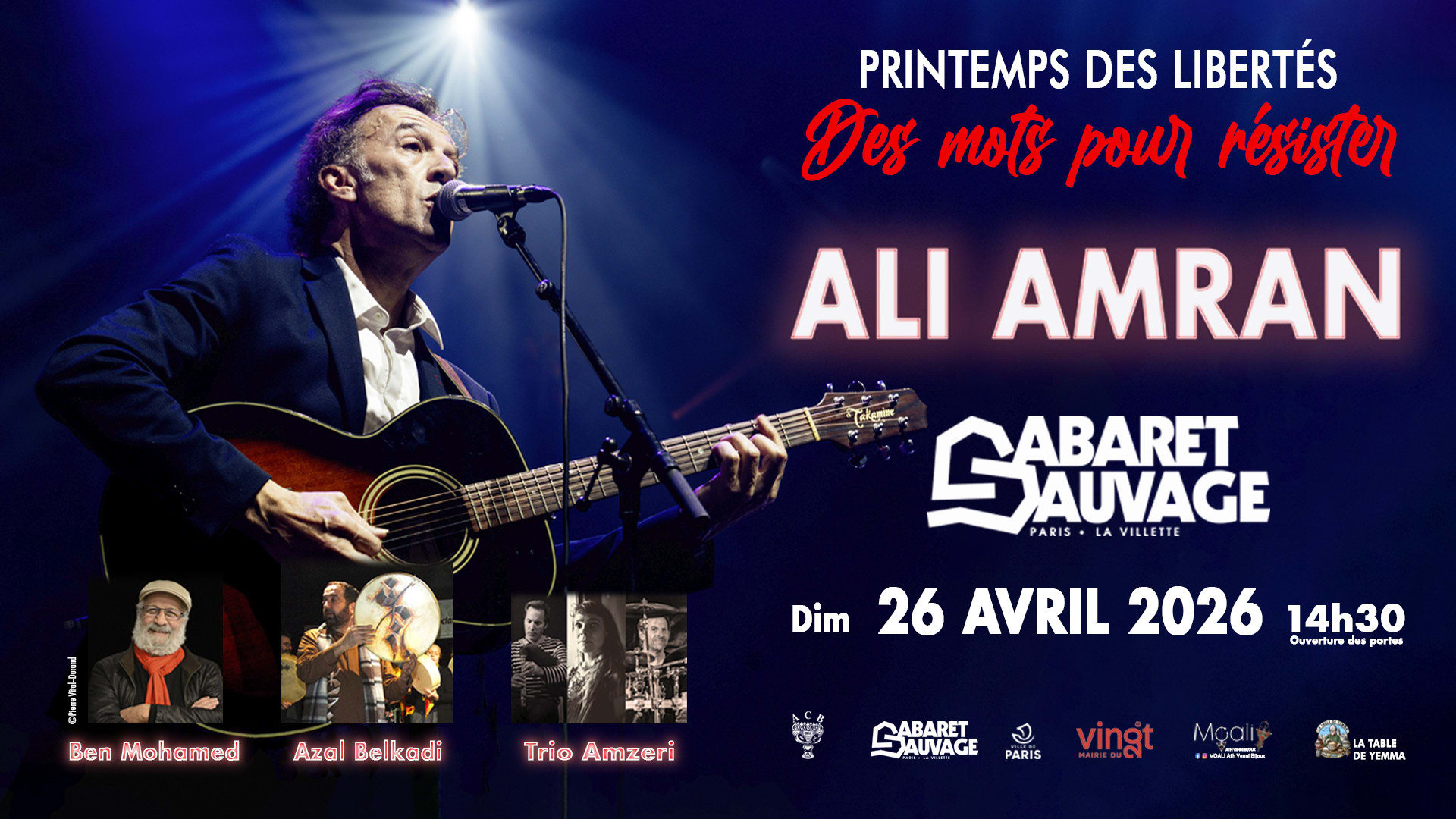 Acb Présente : Ali Amran • Des Mots Pour Résister Cover