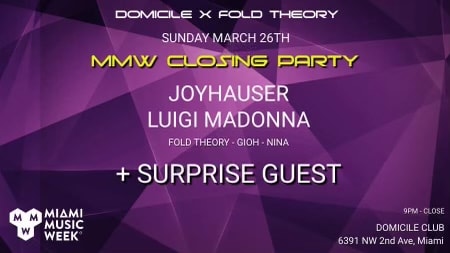 Domicile X Fold Theory Mmw Closing Party Cover