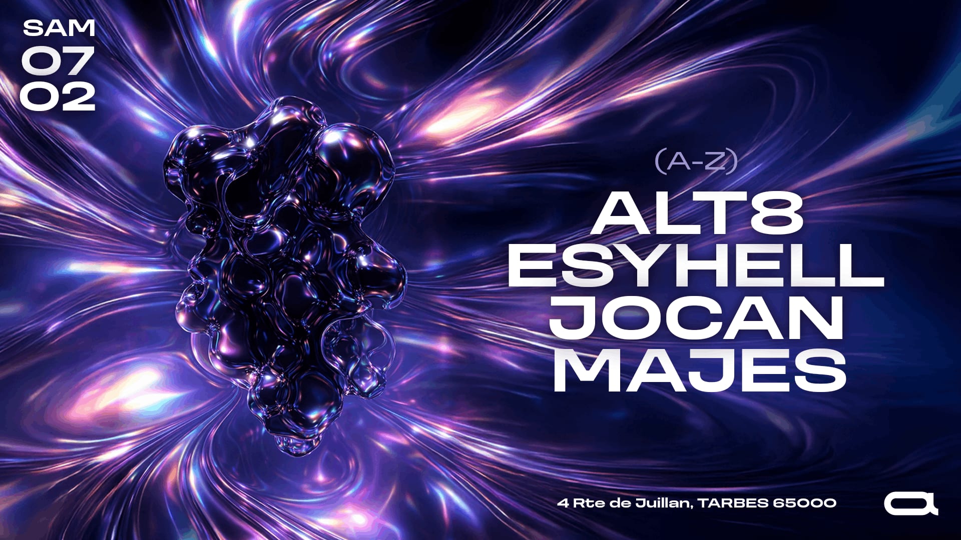 Techno | Alt8 - Majes - Jocan - Esyhell | Samedi 7 Février Cover