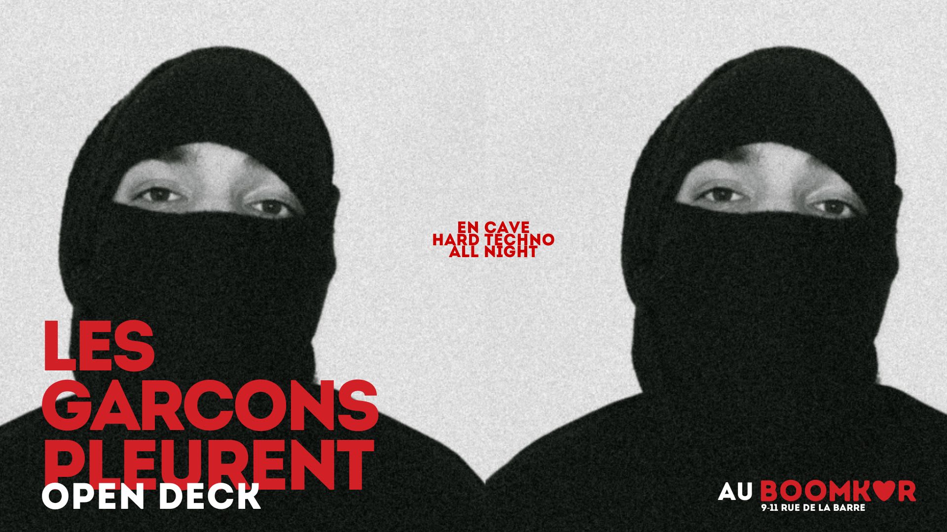 Open Deck X Les Garcons Pleurent Cover