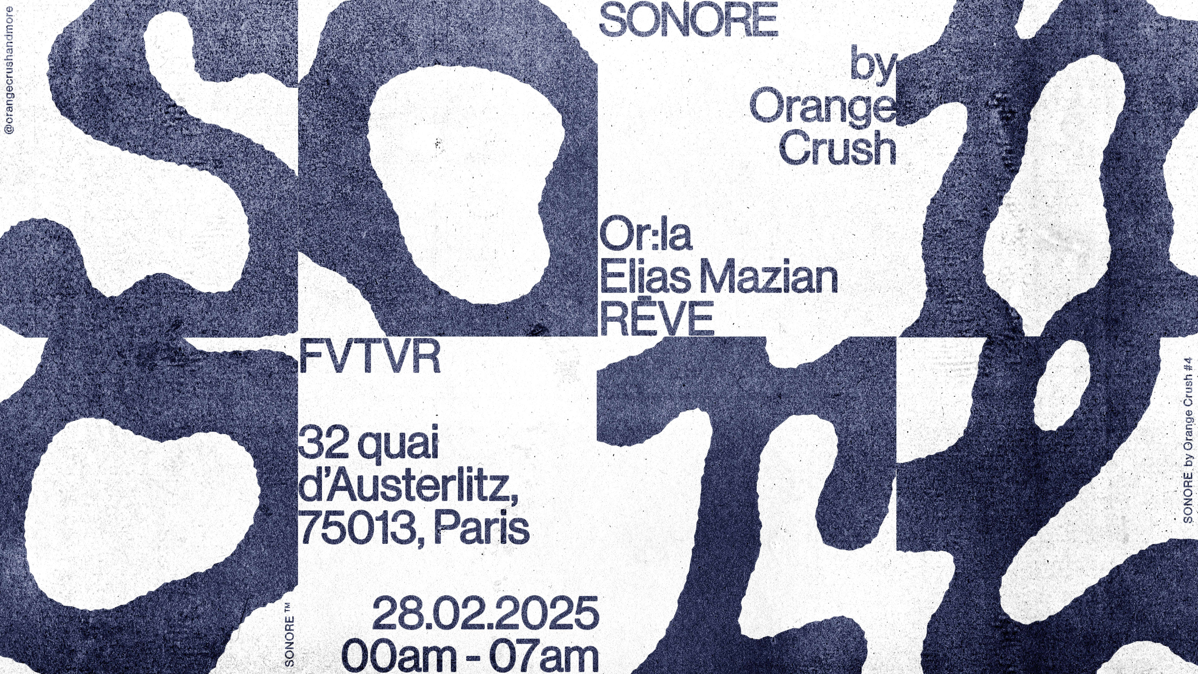 Sonore By Orange Crush : Or:La, Elias Mazian, Rēve Cover