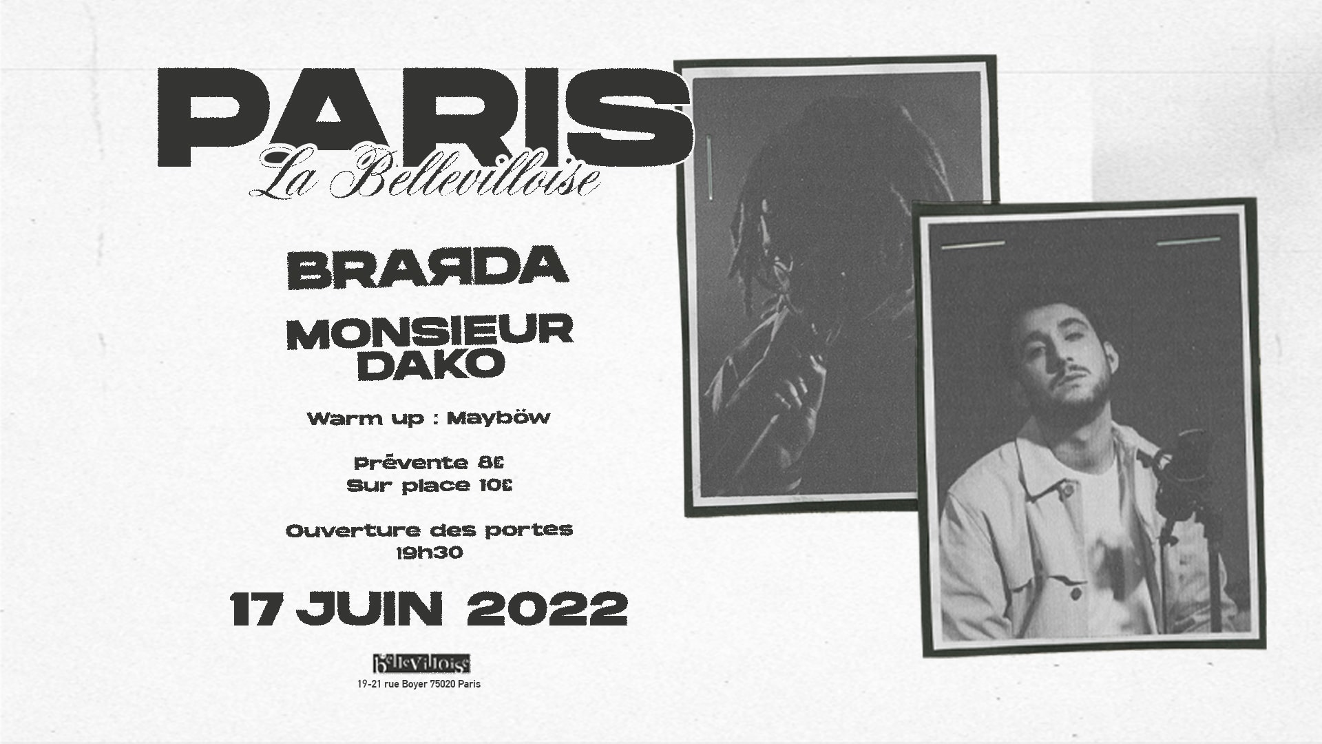 Brarda + Monsieur Dako | 17.06.22 Cover