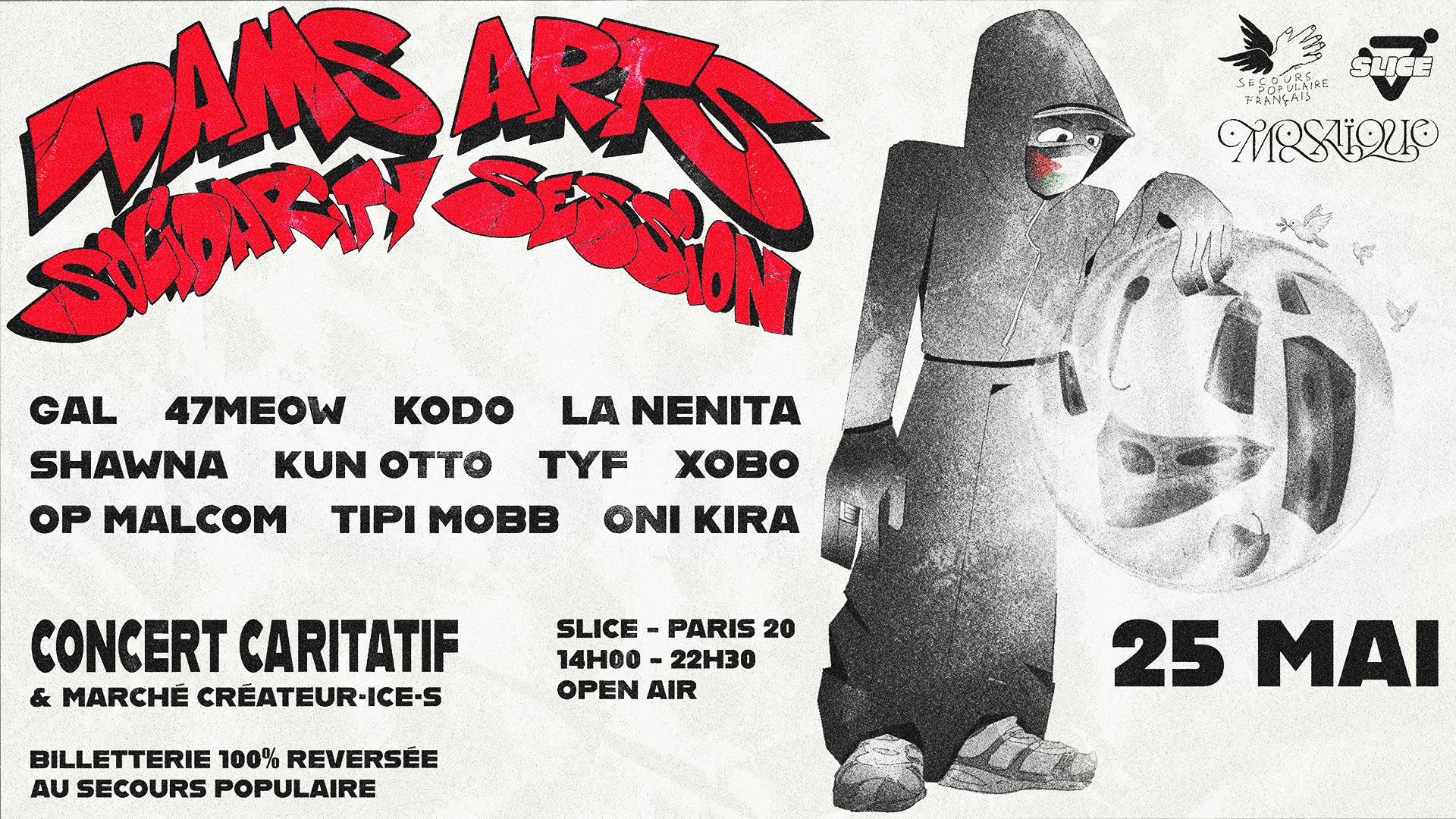 Dams Arts Solidarity Session X Slice Cover