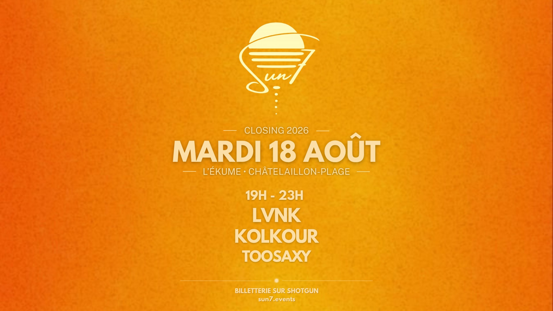 Sun7 #6 Closing - L'ékume - 18 Août 2026 Cover