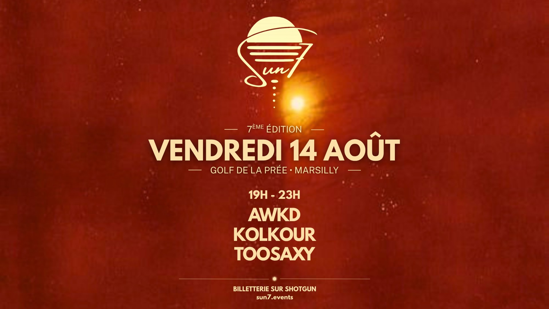 Sun7 #7 - Golf De La Prée - 14 Août 2026 Cover