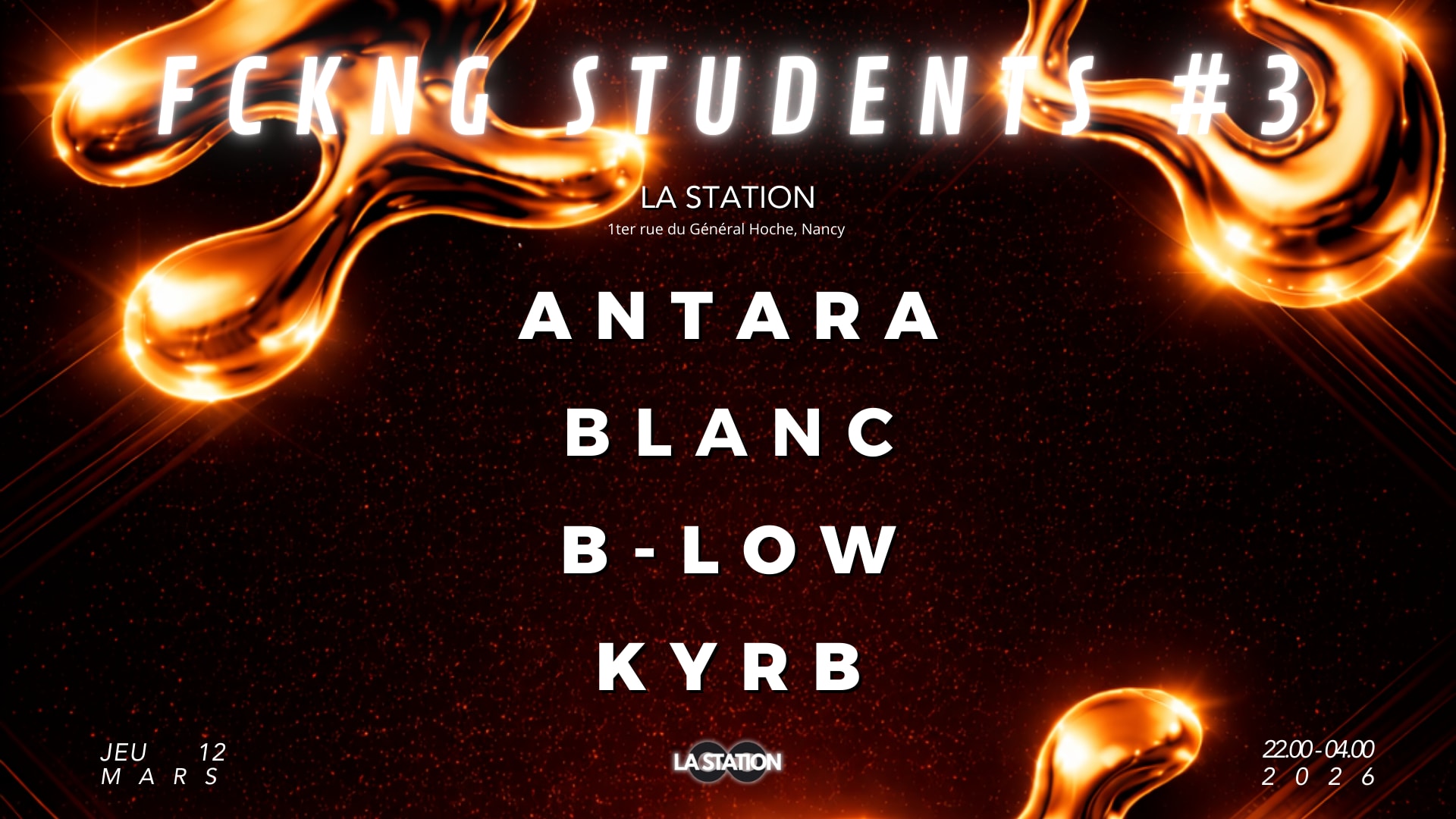 Fckng Students 3 : Antara • B-Low • Blanc • Kyrb Cover