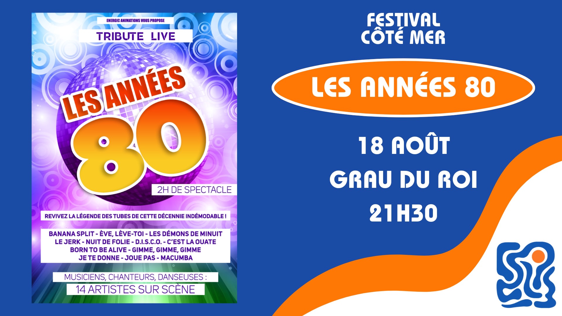 Festival Côté Mer - Les Années 80 - Grau Du Roi Cover