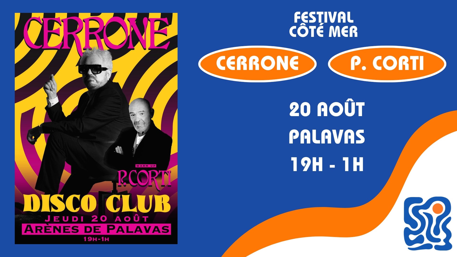 Festival Côté Mer - Cerrone & Philippe Corti Cover