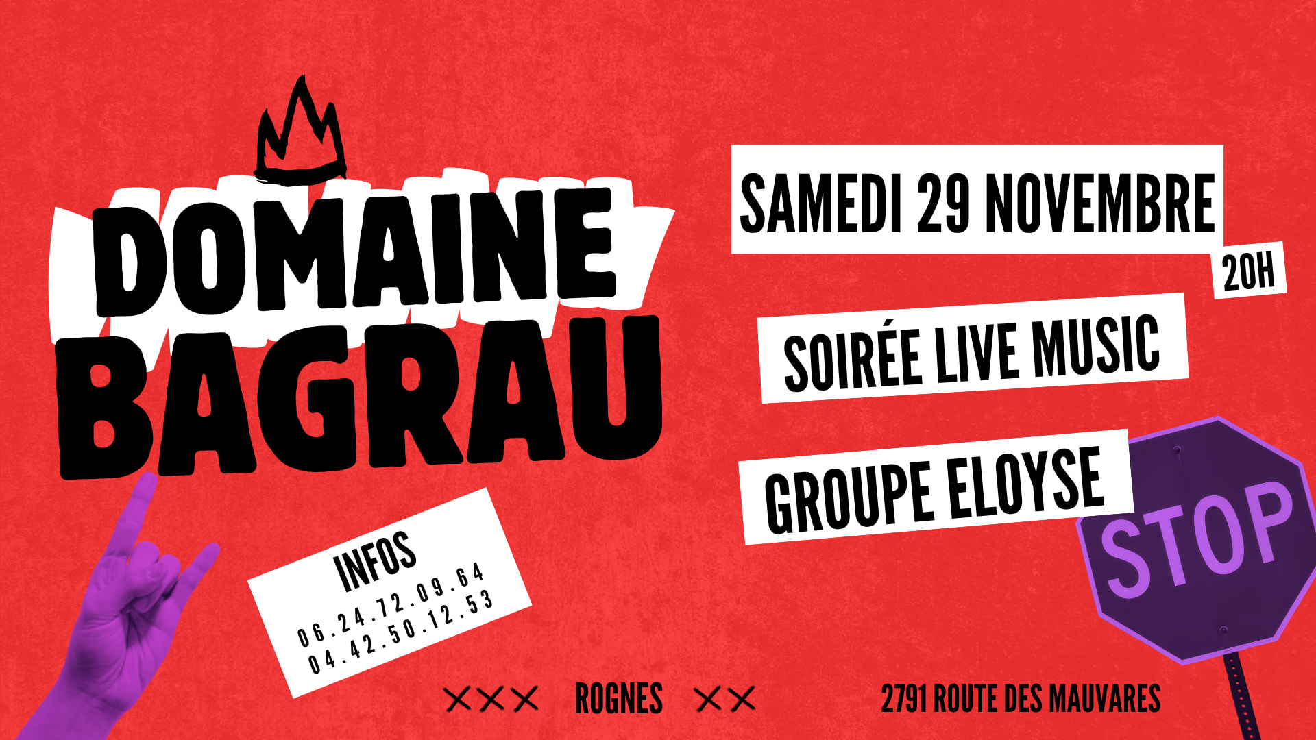 Soirée Live Music Au Domaine Bagrau Cover