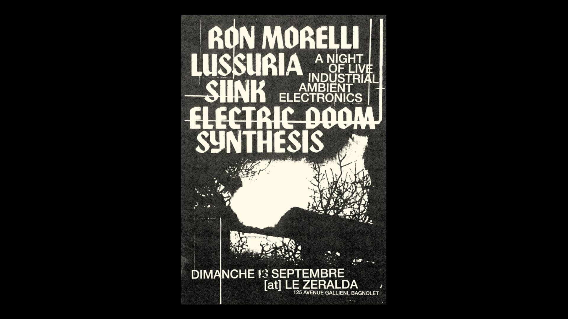 Ron Morelli, Lussuria, Siink, Electric Doom Synthesis Cover