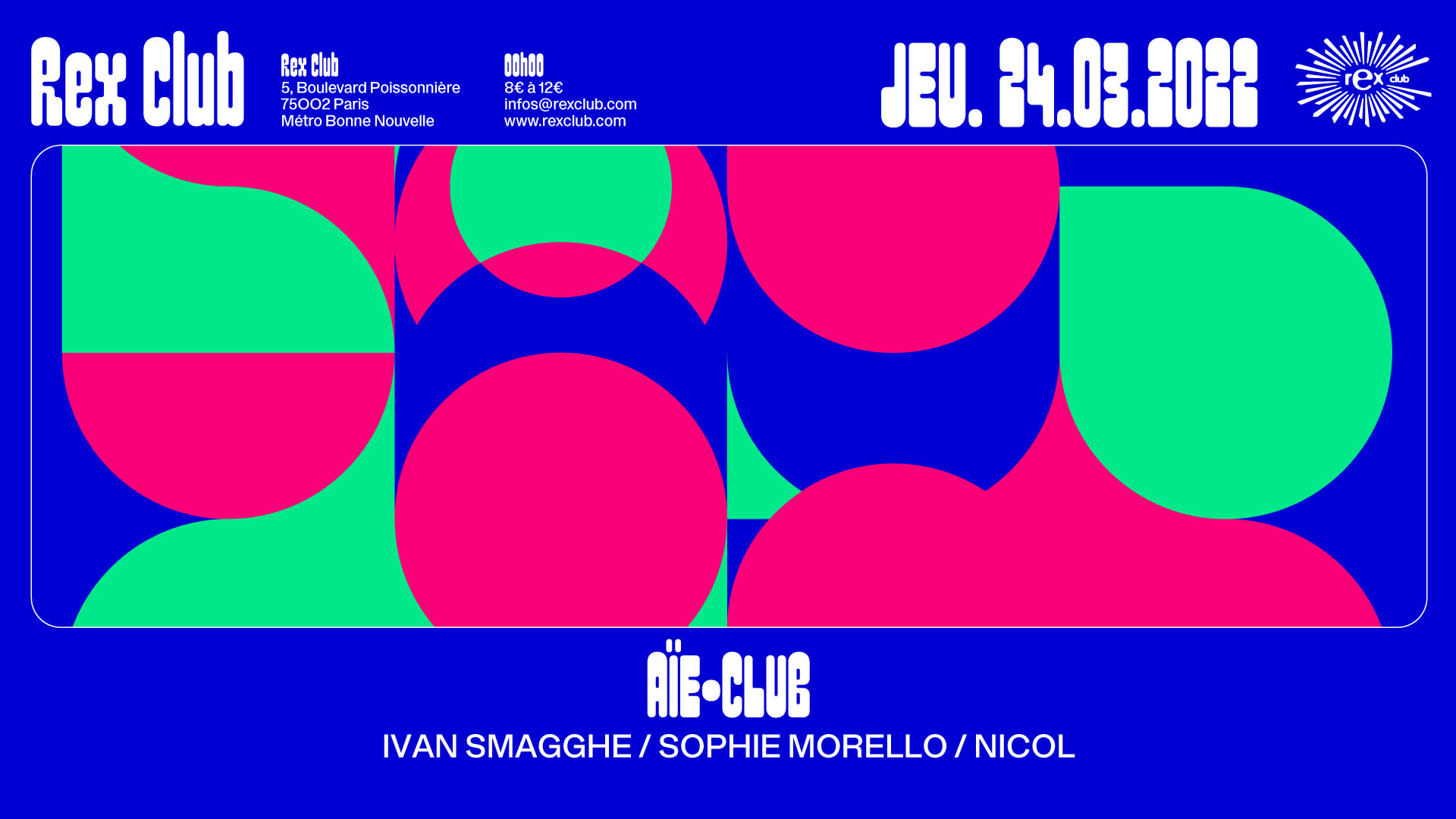 Aïe·Club: Ivan Smagghe, Sophie Morello & Nicol Cover