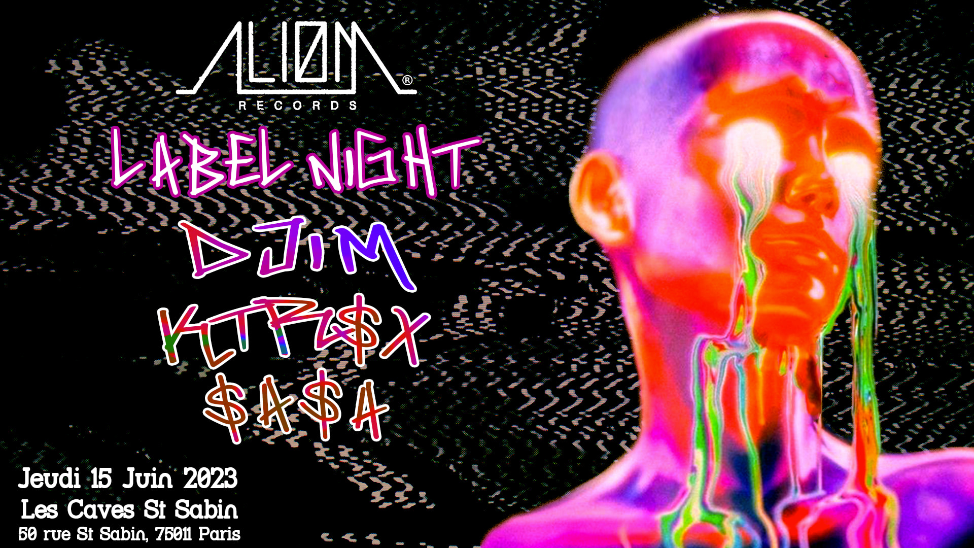 Aliøm Records **Labelnight** - Djim | Ktrsx | Sasa Cover