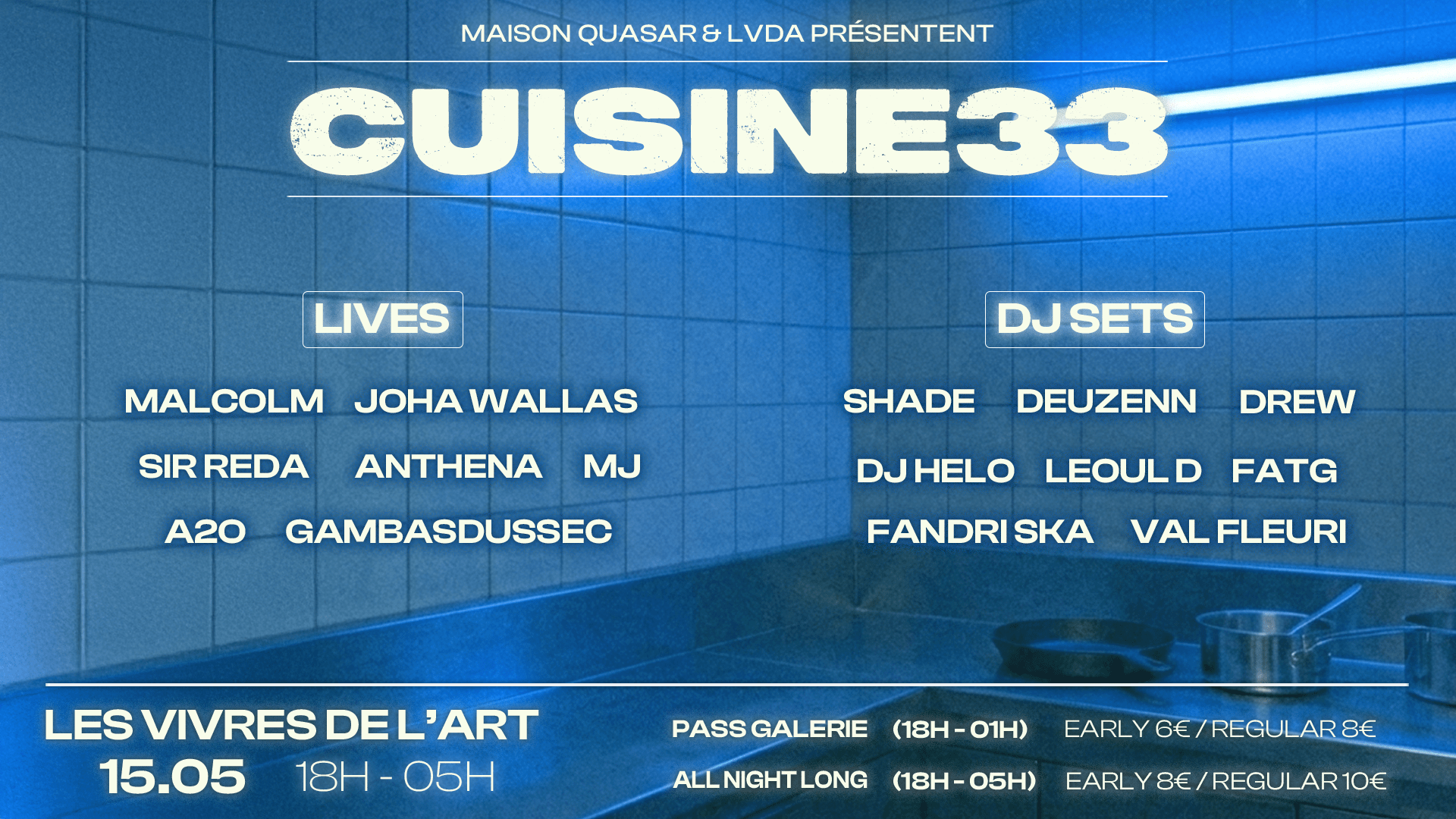 Vivres De L'art X Maison Quasar - Cuisine33 Cover