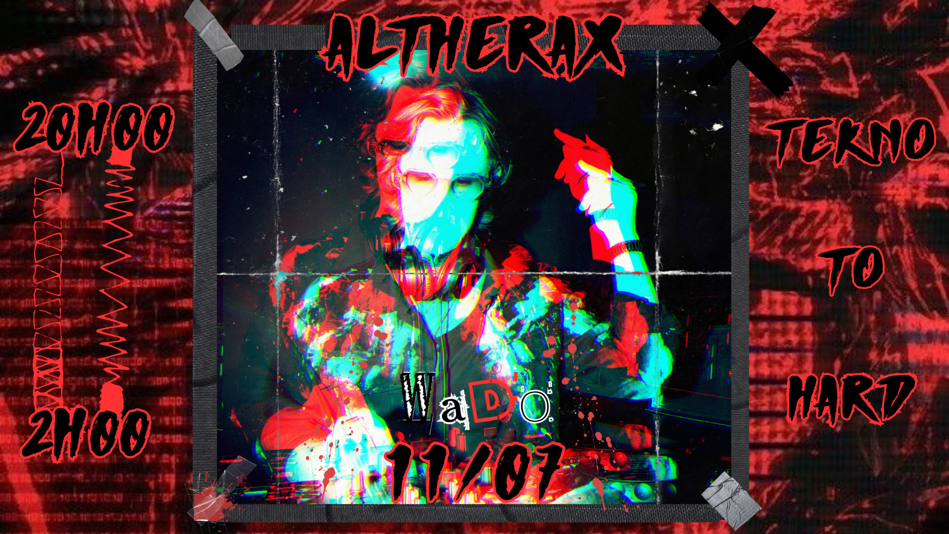 Altherax W/ Wado - Tekno To Hardcore Cover