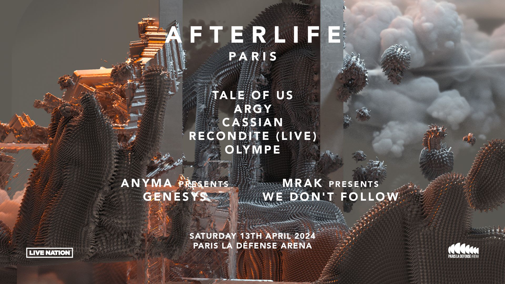 Afterlife 2024 : Paris La Defense Arena Cover