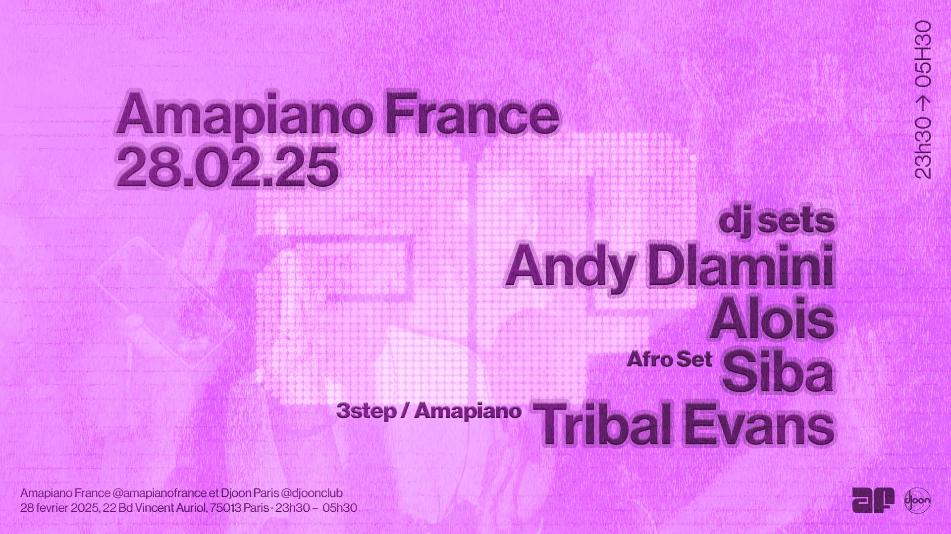 Afro Electronic Dance Music Event (Amapiano/Afrohouse/3step) Cover