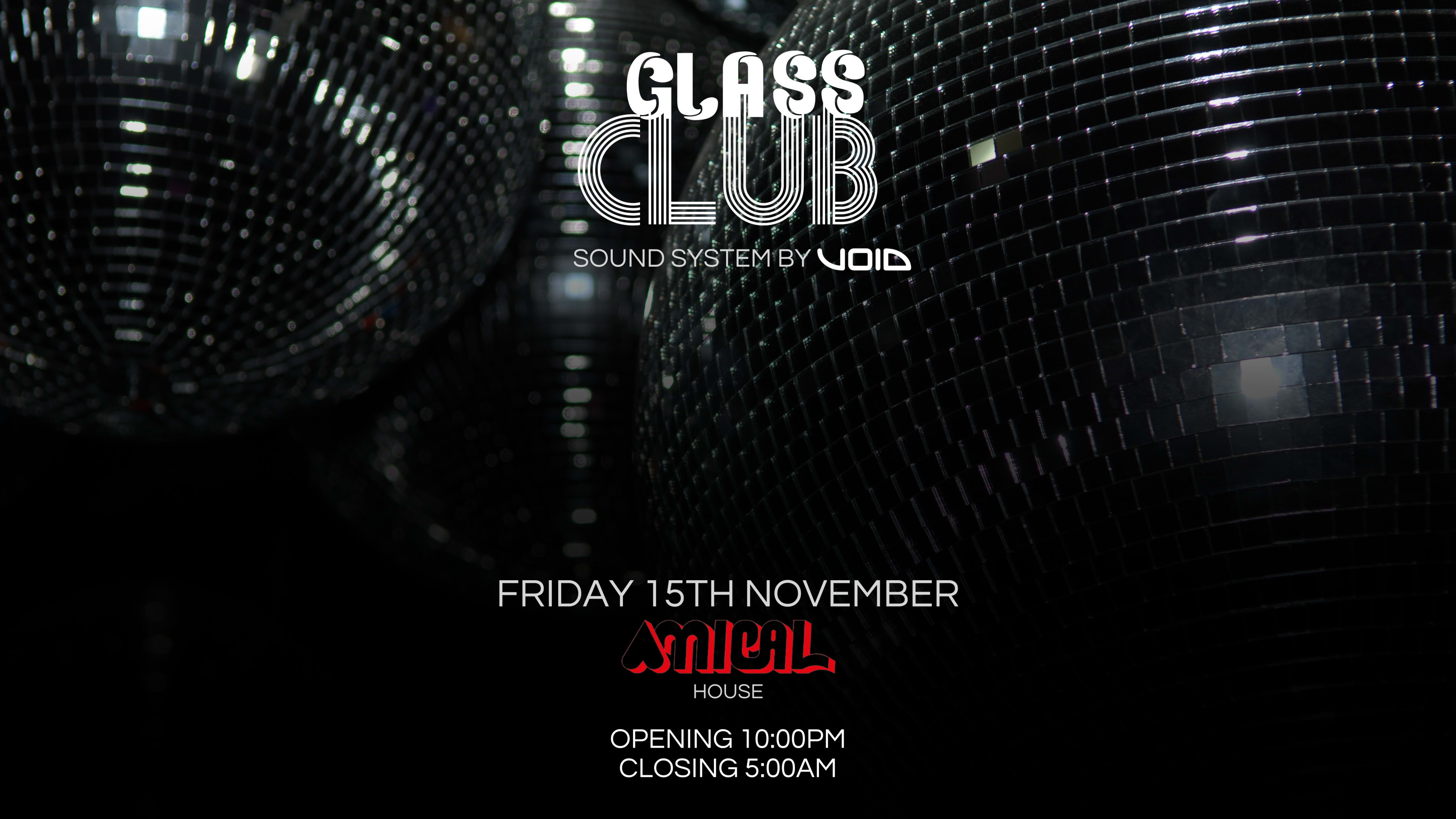 Friday 15th November • Amical Cover