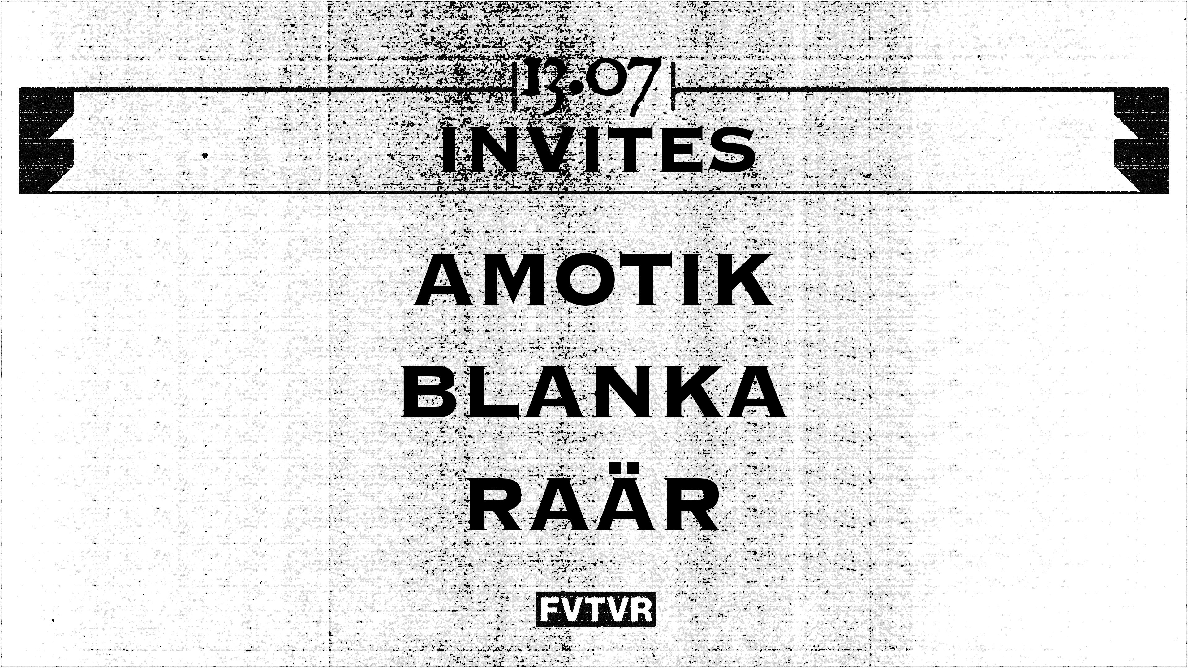 Amotik, Blanka, Raär Cover