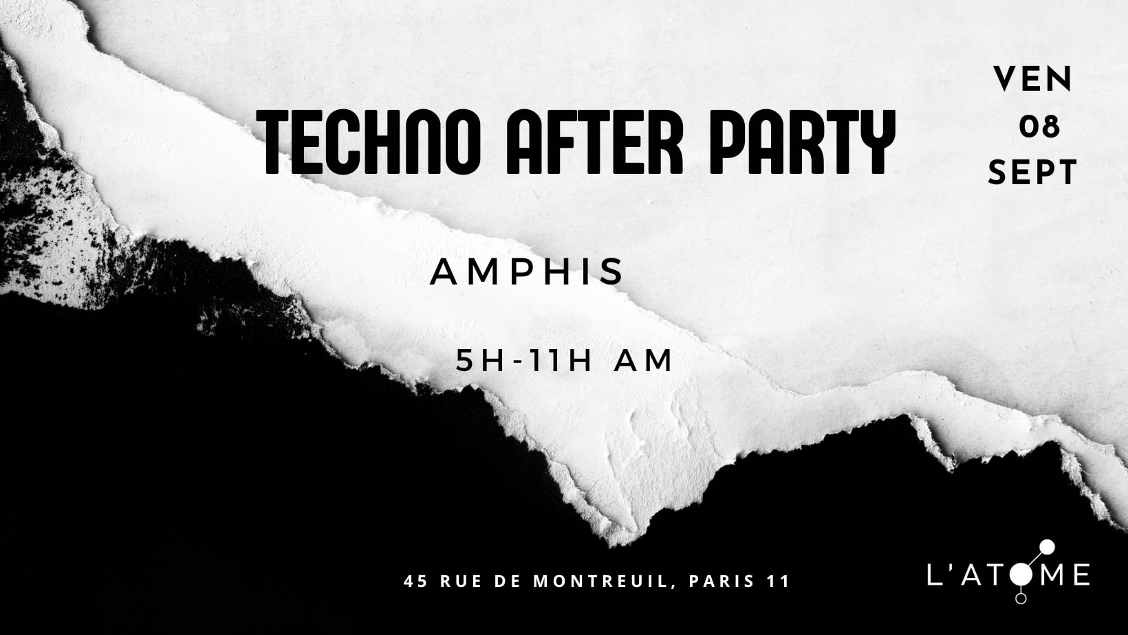 After Techno L'atome #346 W/ Amphis Cover